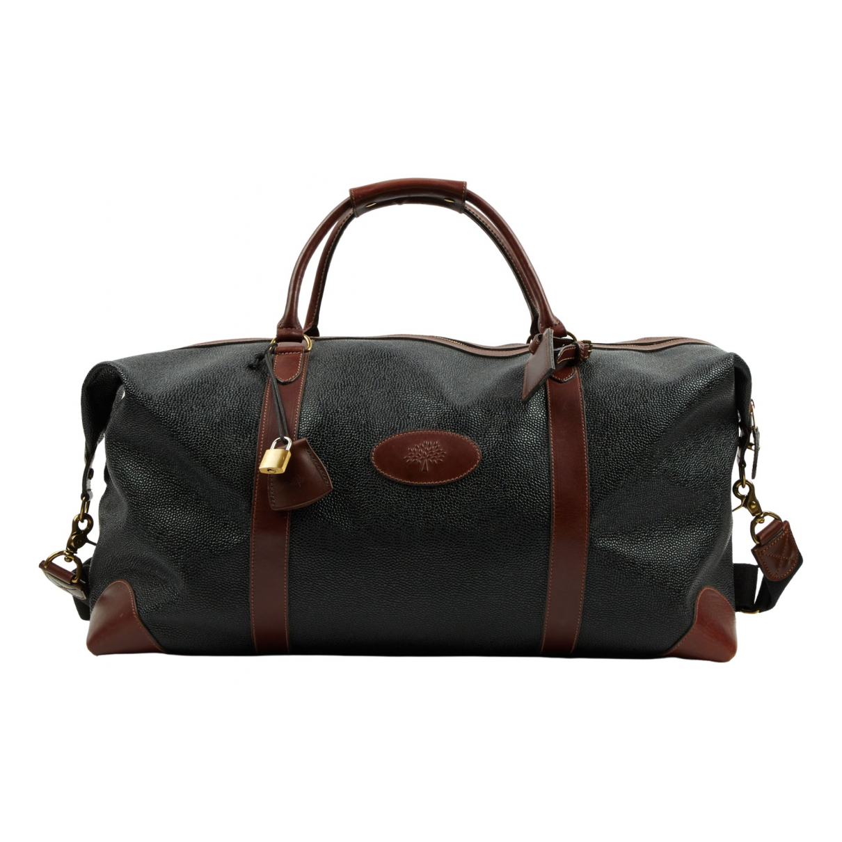 Leather travel bag Mulberry Black in 